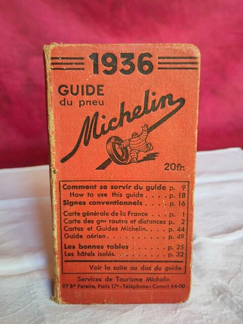 Guide michelin année 1936 150 Avermes (03)