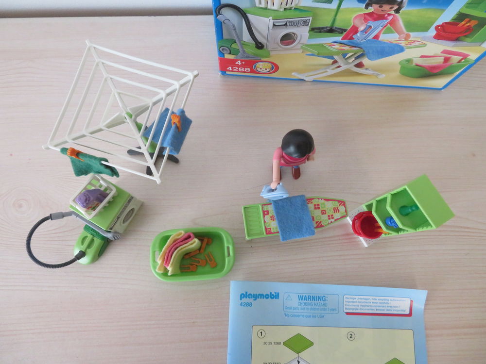 Playmobil 4288 repassage buanderie 100% complet Geobra jouet Jeux / jouets