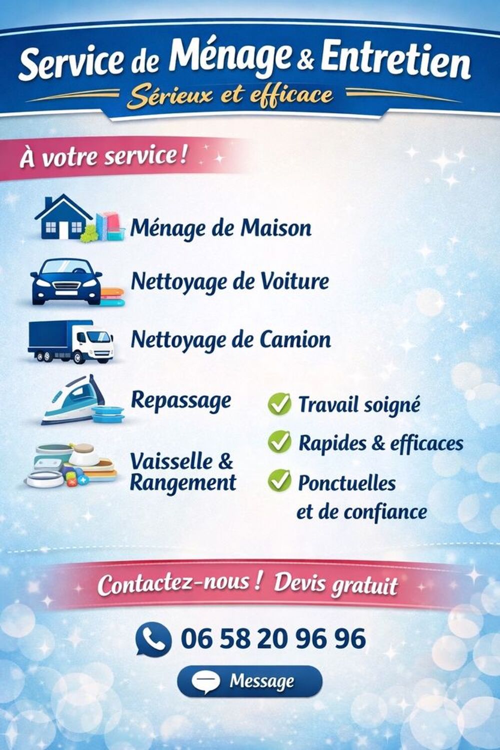   Service de Ménage & Entretien  