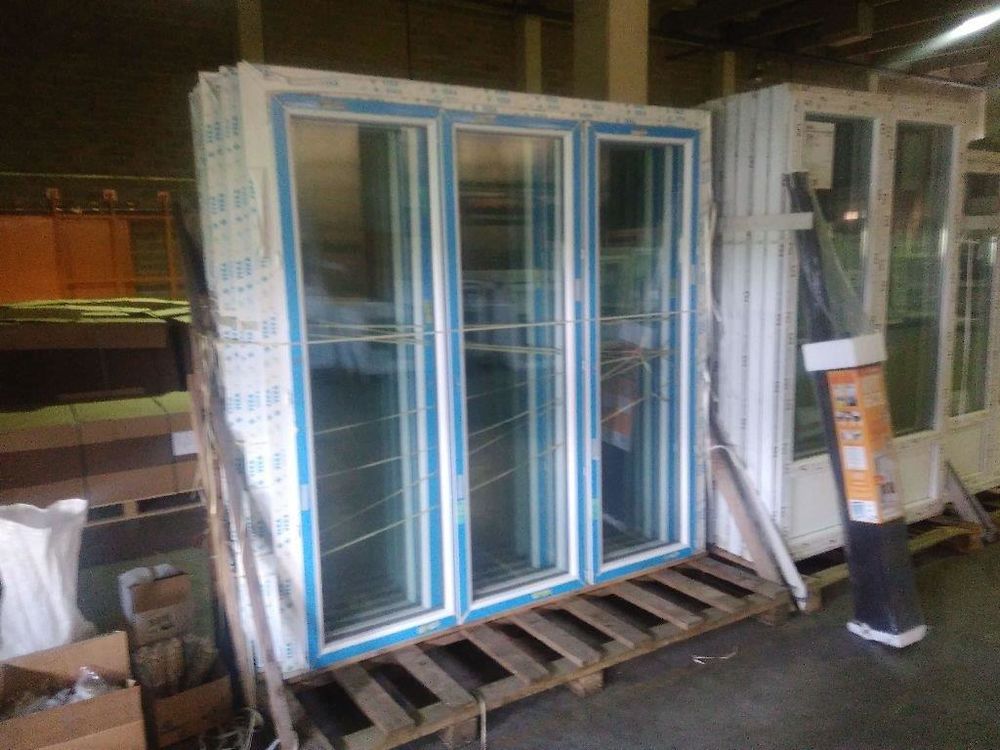Porte-Fen&ecirc;tre 3 vantaux pvc blanc Bricolage