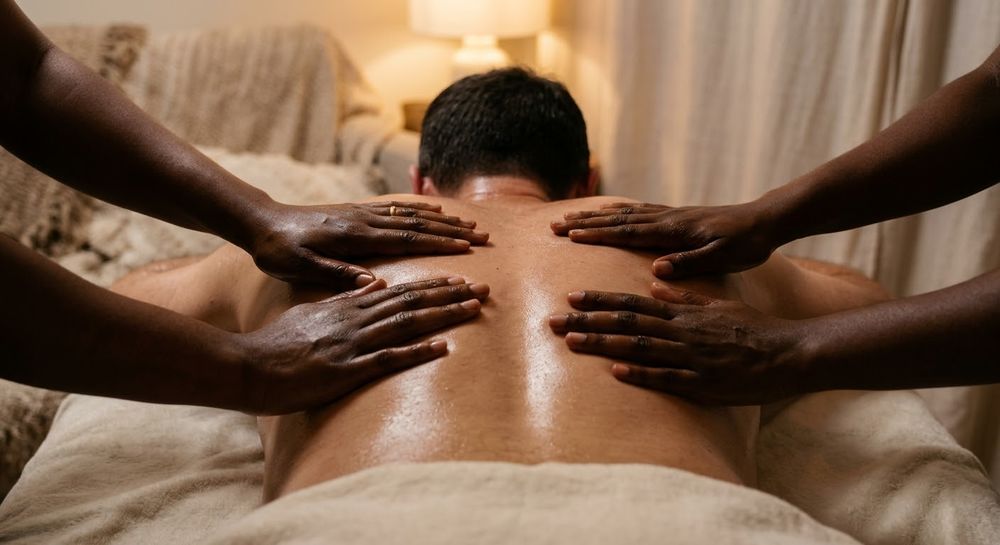   ET SI VOUS DÉCOUVRIEZ LE MASSAGE CALIFORNIEN À 4 MAINS 