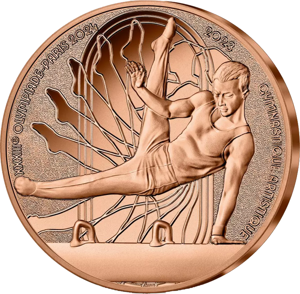Monnaie de 1/4€ Sports Gymnastique artistique JO Paris 2024 