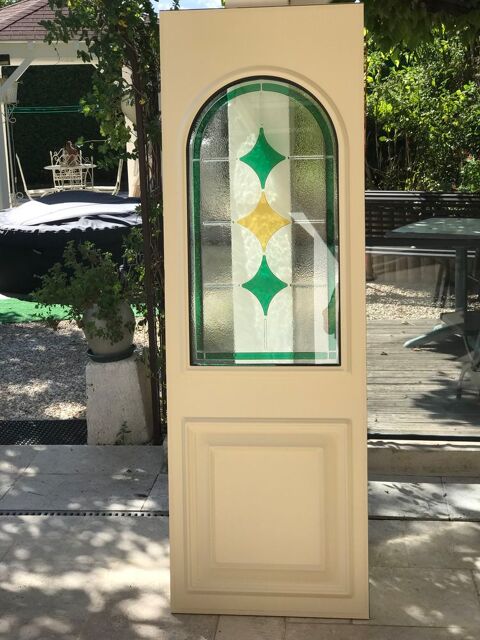 Panneau de porte Aluminium laqu� 1015. (  neige clair ) 12 Gleiz� (69)