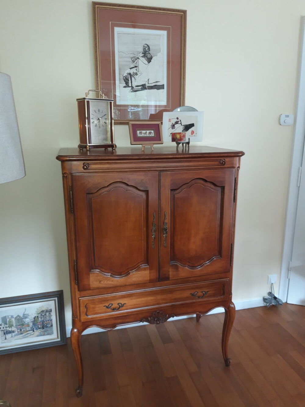 Vaisselier ou meuble t&eacute;l&eacute; en merisier demi antiquaire Meubles