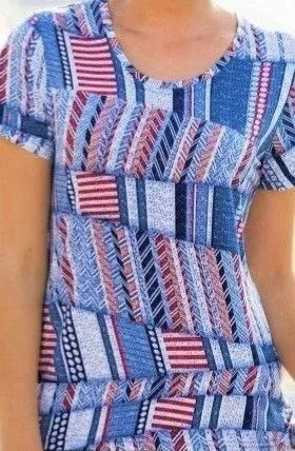  Tee shirt chic patchwork qualit&eacute; premium - LMDJ - 42 - 44 Vêtements