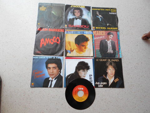 Disques vinyls 45 tours vari�t� fran�aise ann�es 80 1 �chenoz-la-M�line (70)