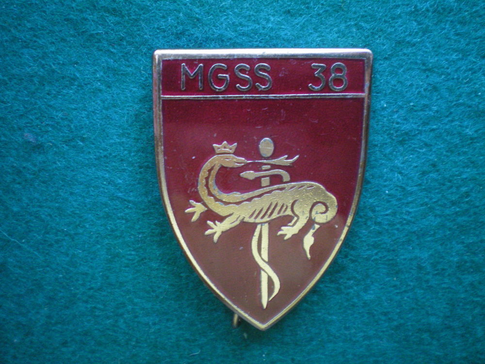 Insigne de Sant&eacute; - M.G.S.S.38 Magasin G&eacute;n&eacute;ral Service Sant&eacute;. 