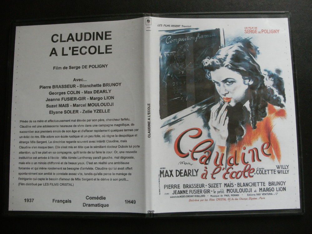 Rare film : " Claudine a l ' ecole " DVD et blu-ray