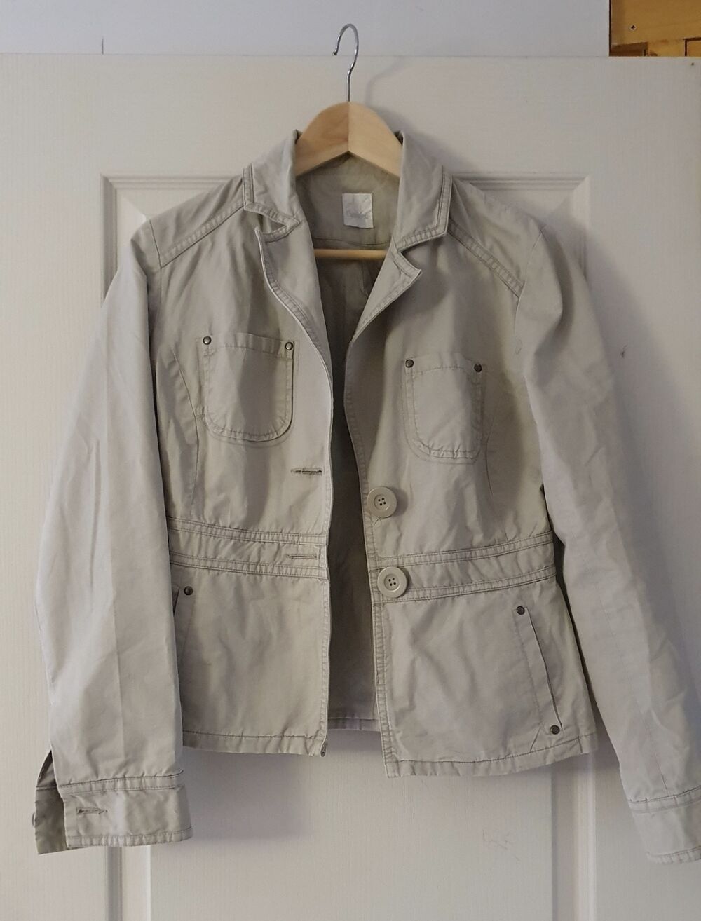 Veste trench Cama&iuml;eu beige Vtements