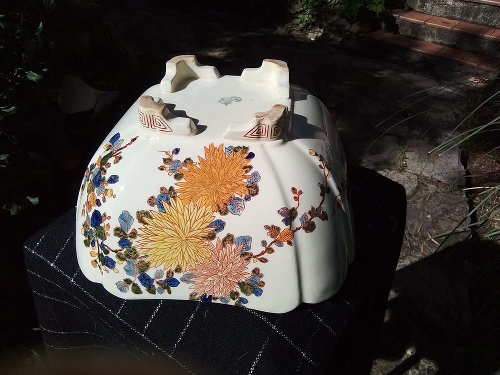 Beau cadeau fin ann&eacute;e , Coupe saladier en fa&iuml;ence Gien Décoration