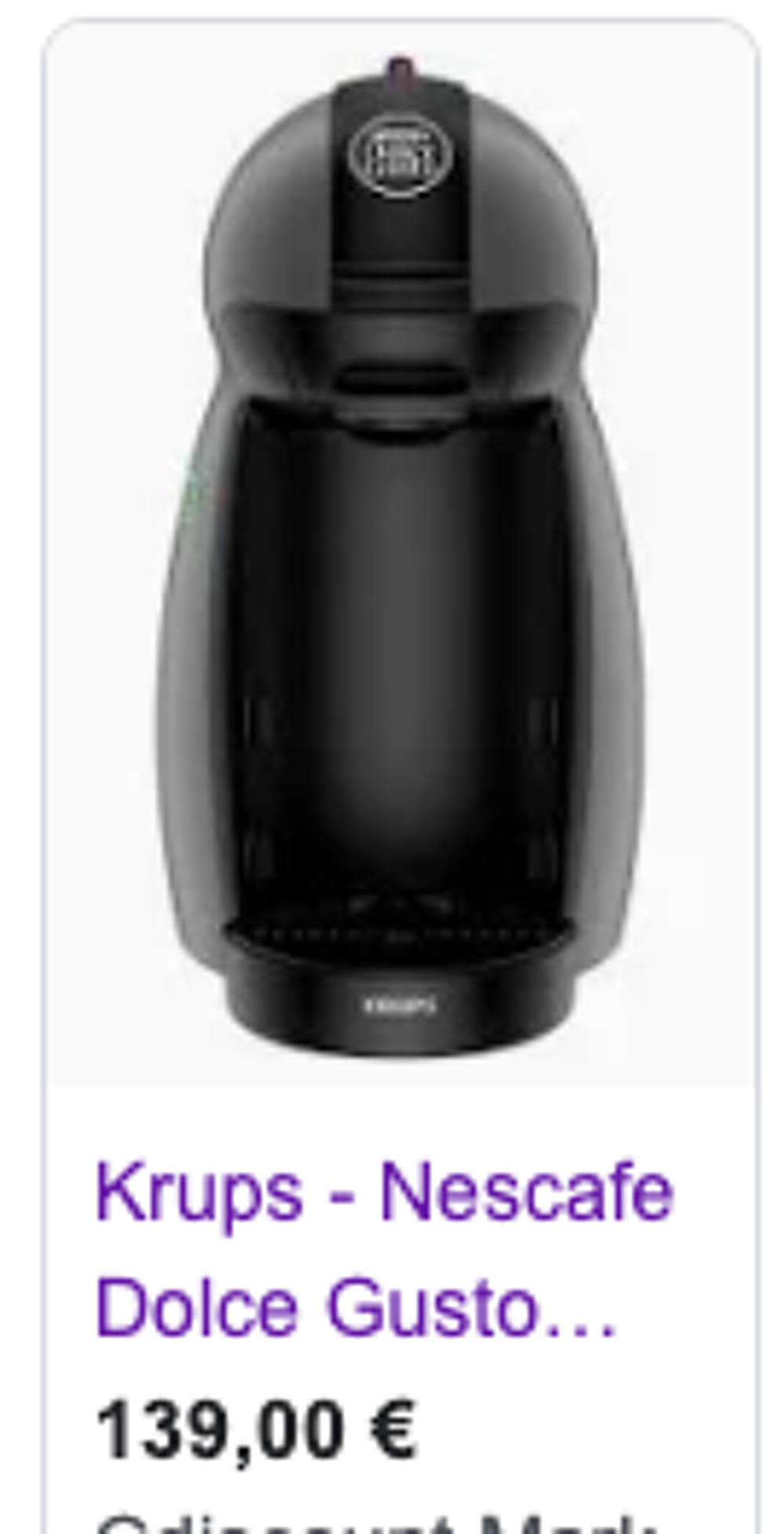  cafeti&egrave;re krup Nescafe Duce gusto neuve Electroménager