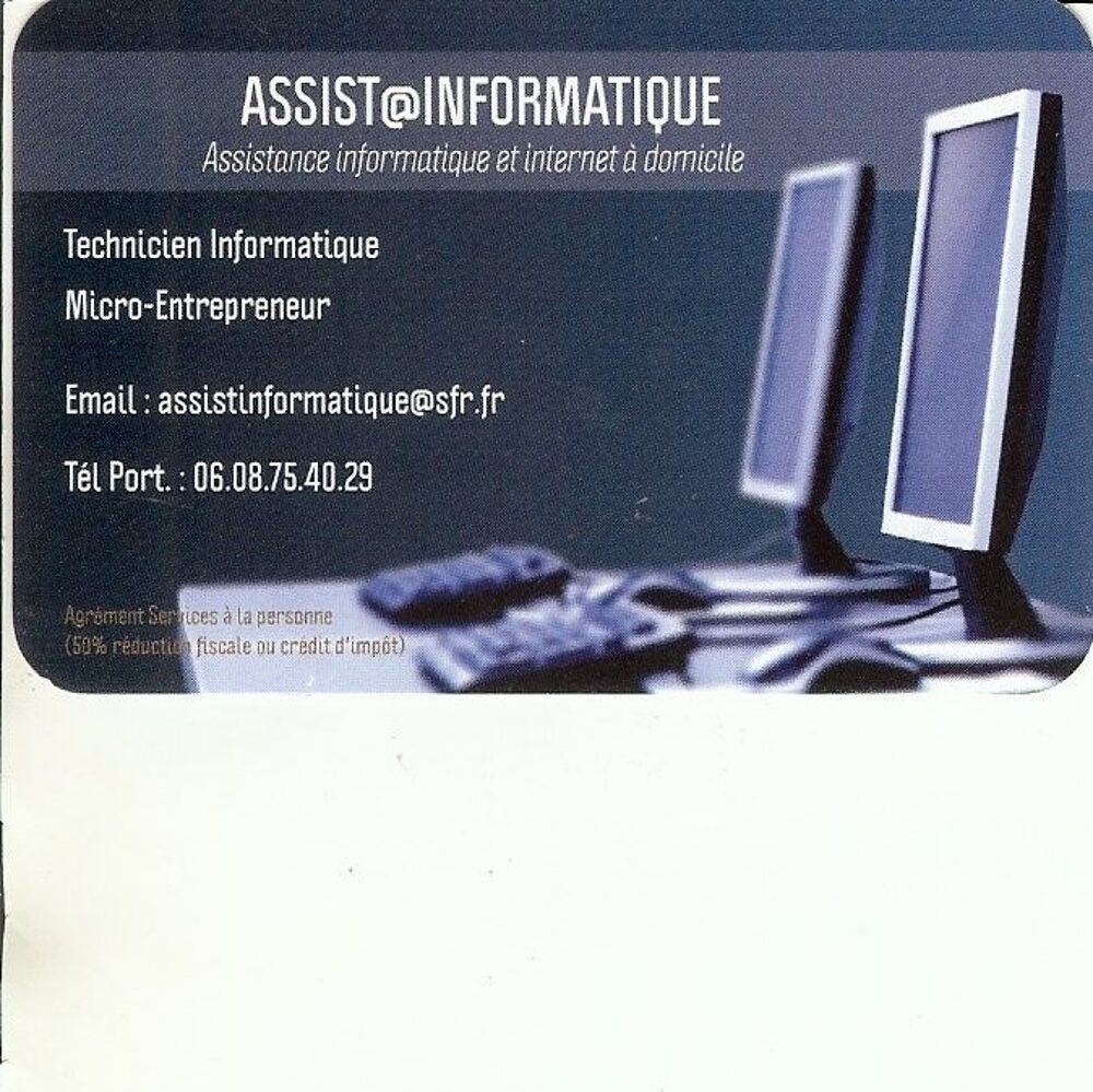   Assistance informatique et internet à domicile 