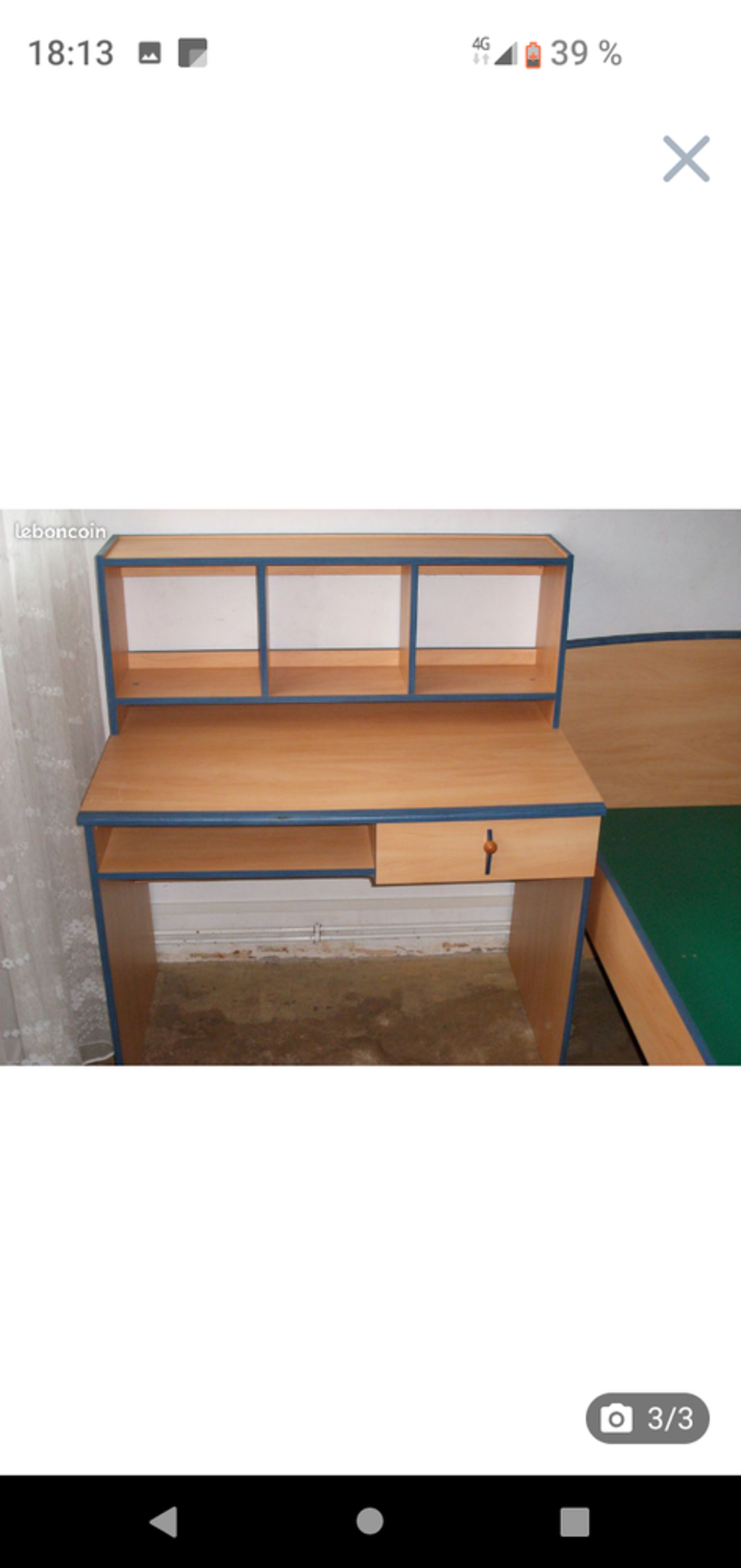 Lit avec bureau assorti Meubles