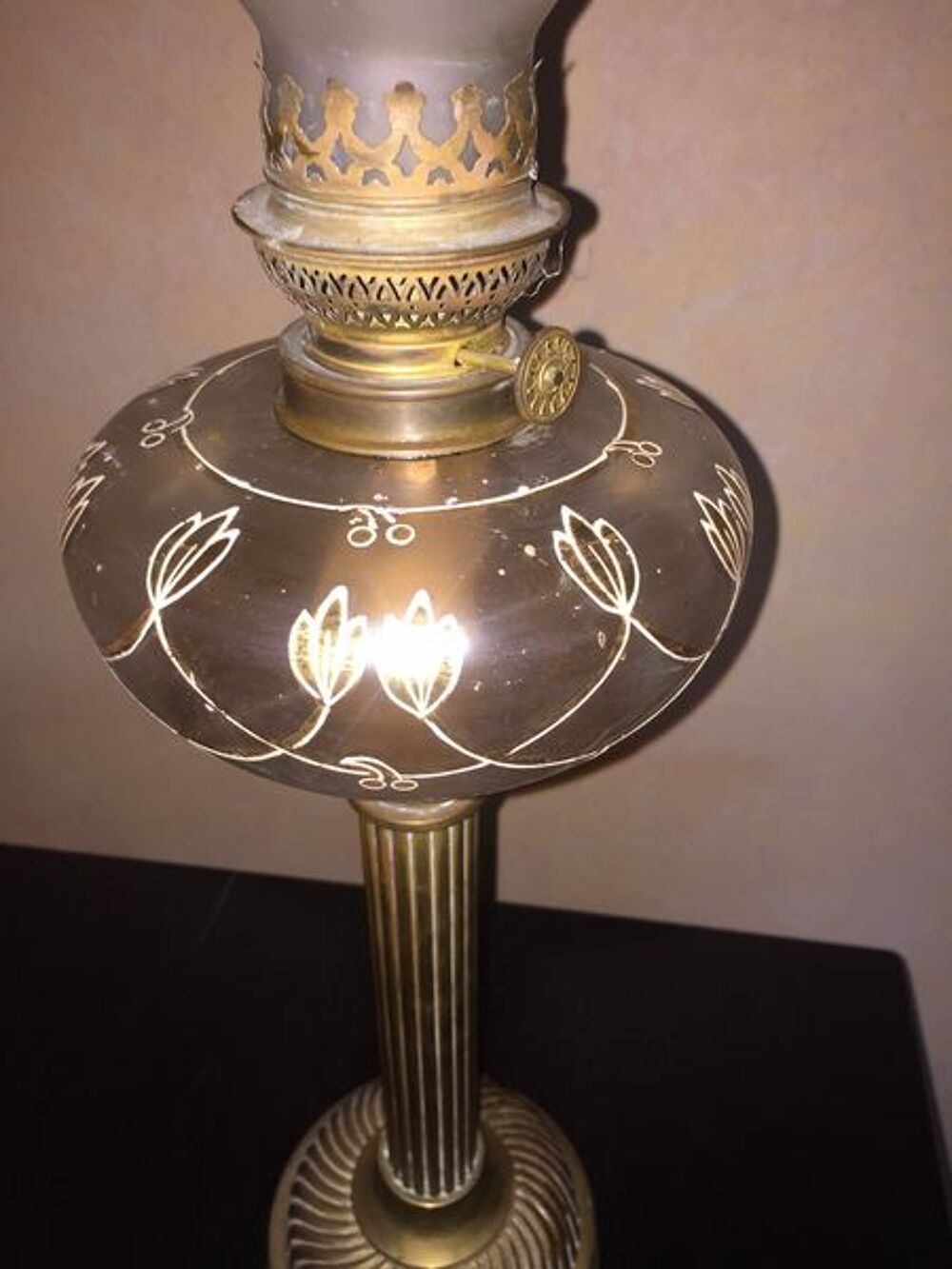 Lampe &agrave; p&eacute;trole ancienne Décoration