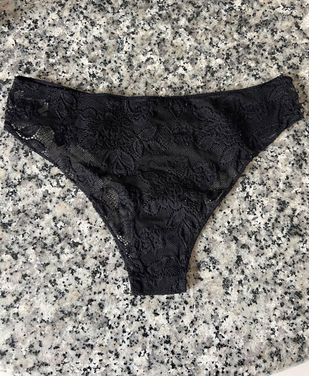 Culotte Femme Dentelle Noire Taille XS/S. Neuve Vêtements