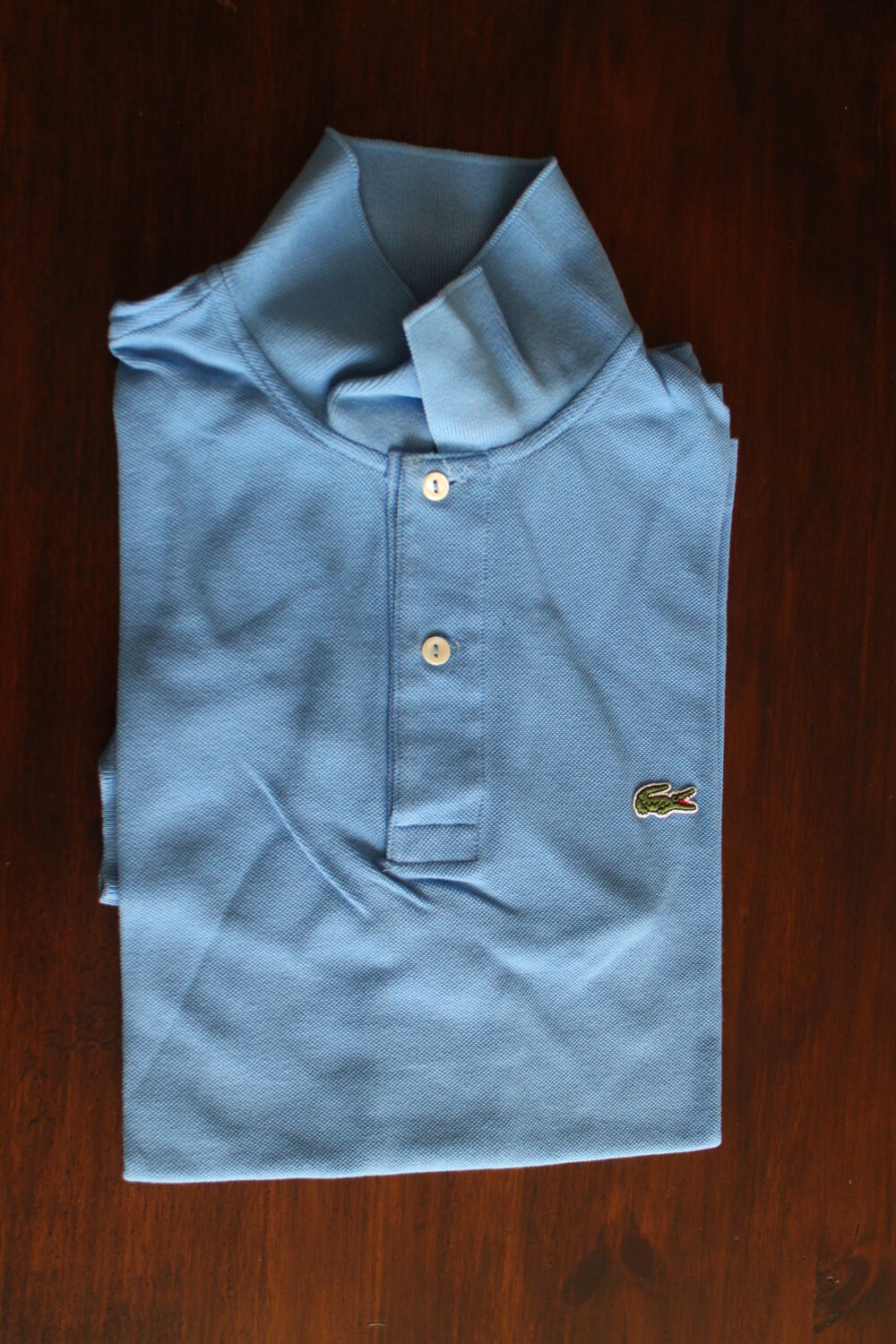 Polo Lacoste manches courtes taille M bleu azur neuf Vêtements