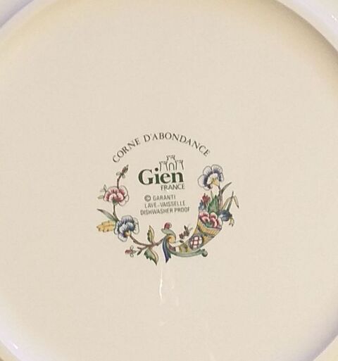 Assiette D�corative Florale en C�ramique 20 Sancoins (18)