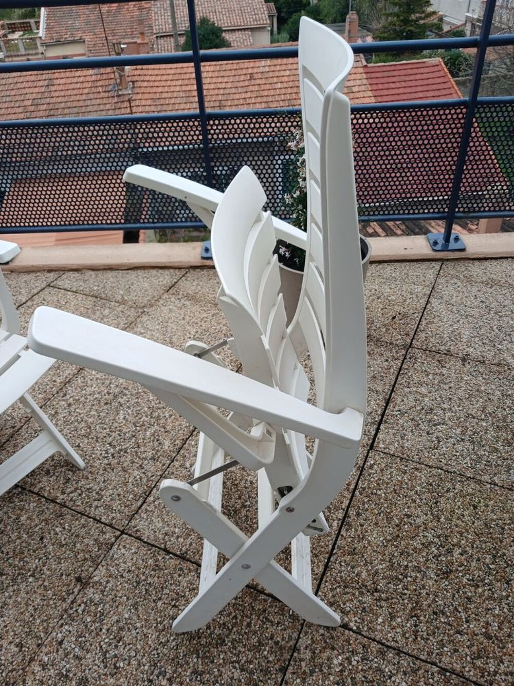 2 FAUTEUILS DE JARDIN PLIABLES Jardin