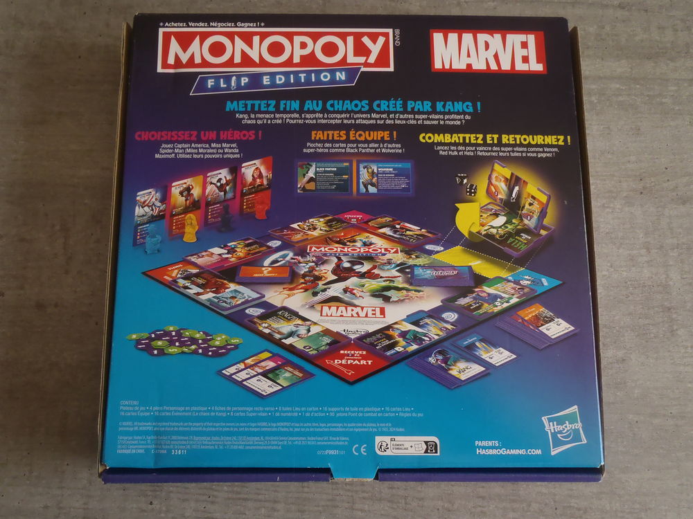 Monopoly Marvel. Jeux / jouets