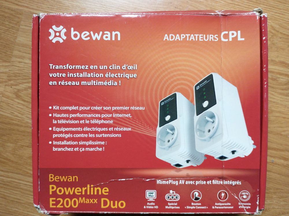 Lot de 3 prises CPL BEWAN Powerline E200Maxx Matriel informatique