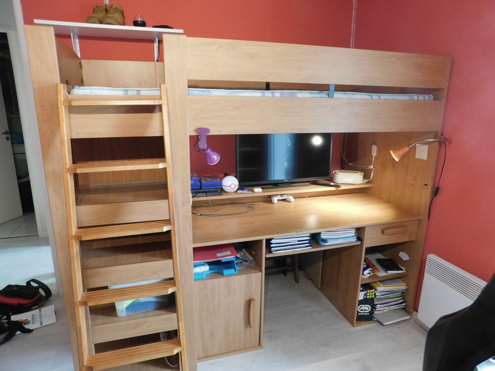 lit enfant mezzanine combin&eacute; montana Mobilier enfants