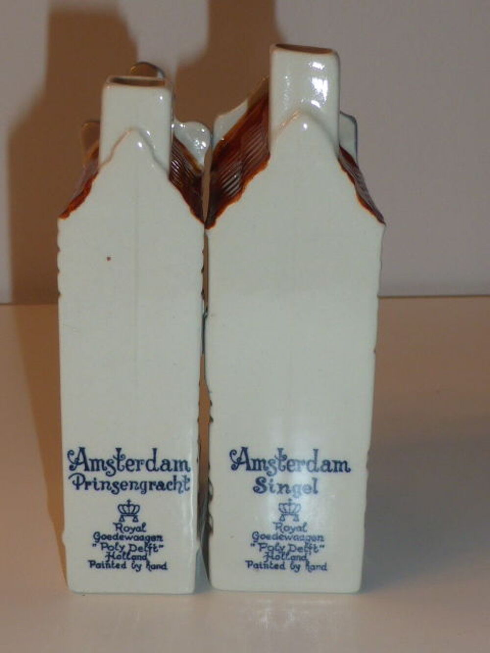 Lot de 2 maisons de canal d'Amsterdam Royal Goedewaagen Poly 