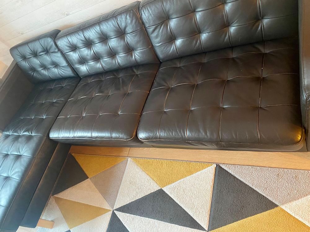 Canap&eacute; angle cuir Meubles