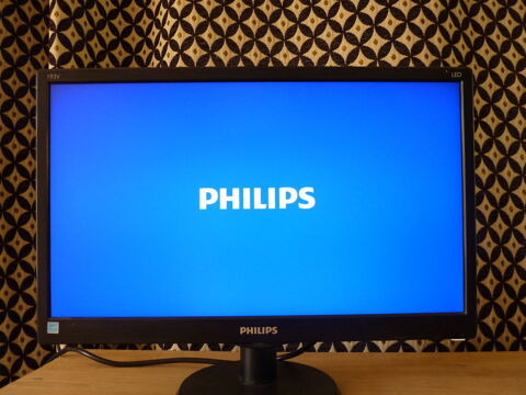 Ecran Philips Moniteur PC informatique 20 pouces noir TBE 50 Brienne-le-Chteau (10)