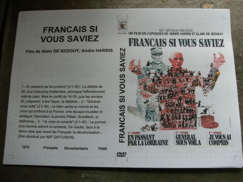 Film :   Francais si vous saviez   30 Saint-Médard-en-Jalles (33)