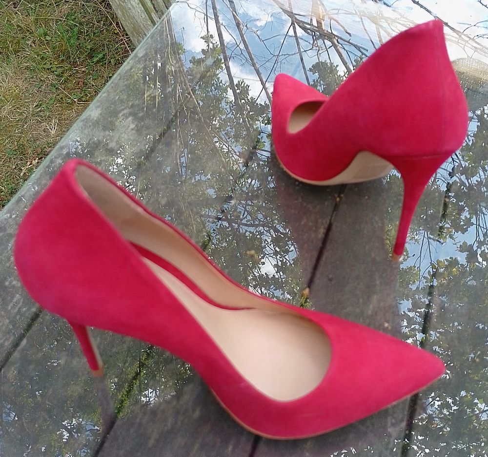 escarpins rouge taille 37 - talon 10.5 cm Chaussures