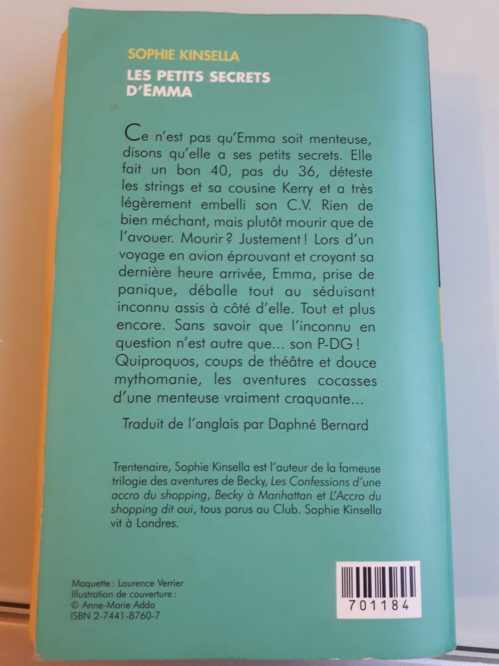 Les petits secrets d Emma de Sophie Kinsella Livres et BD