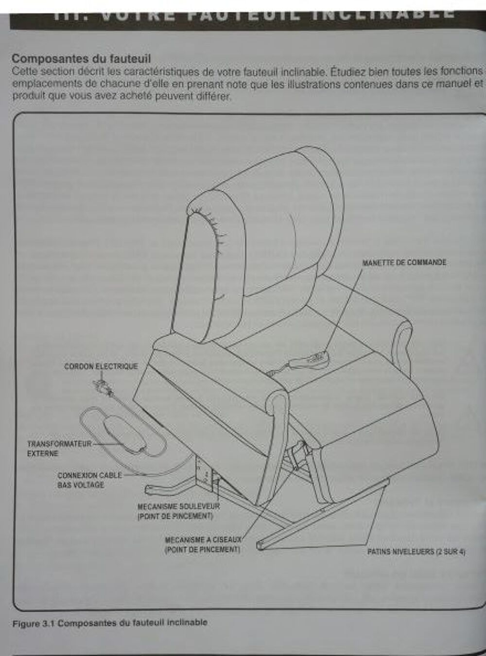 fauteuil releveur 4 moteurs Chaussures