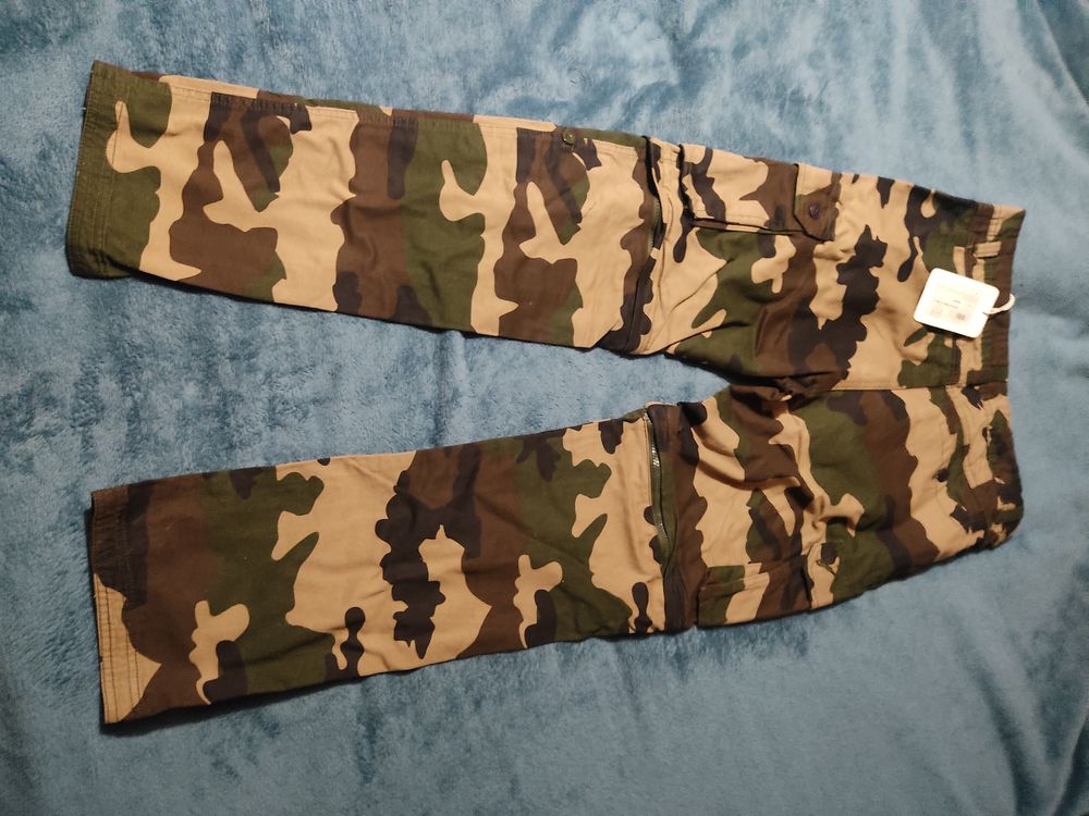 Pantalon treillis neuf 6 poches homme 3 en 1 coton camo Vêtements