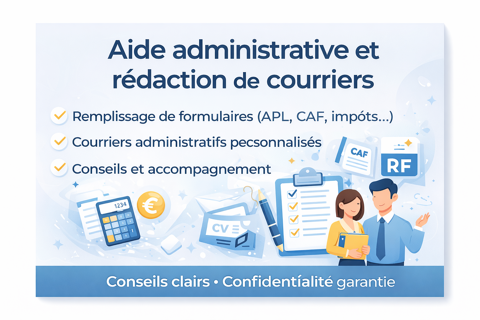 Je vais vous aider &agrave; remplir vos documents administratifs et 0 59283 Raimbeaucourt