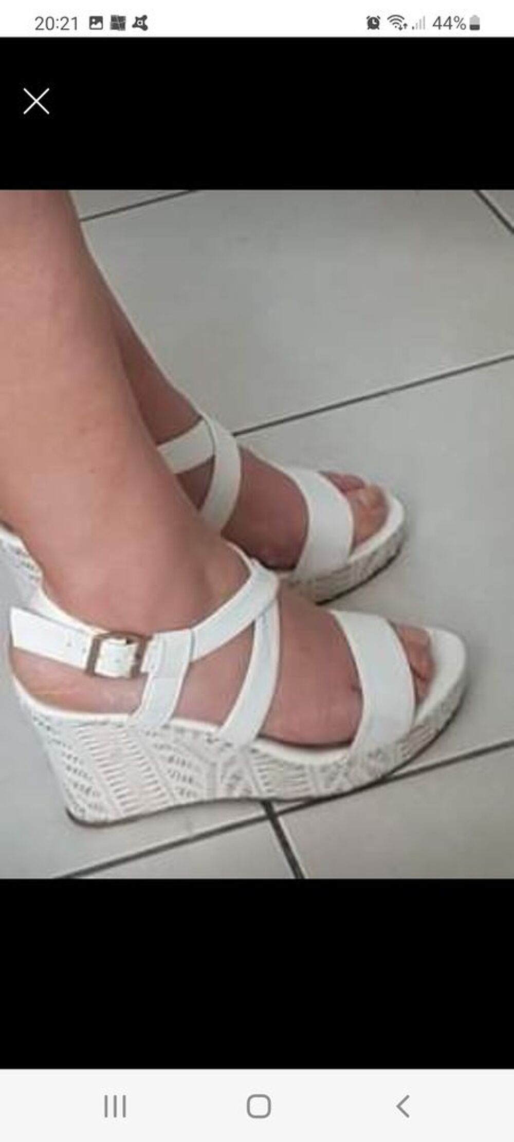Sandale compens&eacute;e femme Chaussures