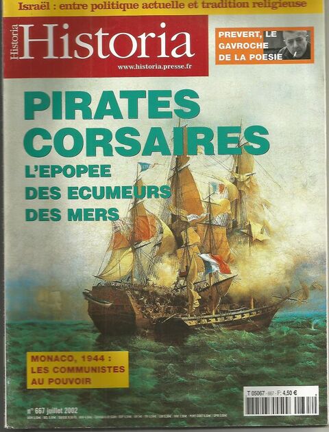 HISTORIA N 667 - juillet 2002 - ISRAEL, PREVERT, PIRATES  2 Montauban (82)