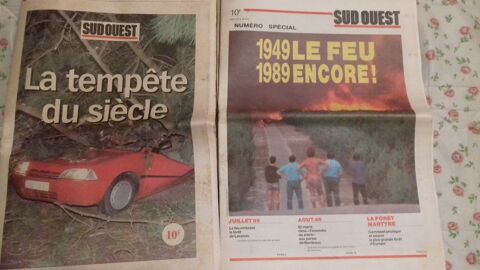 Journaux Sud Ouest vnements 1989 et 1999 0 Mrignac (33)