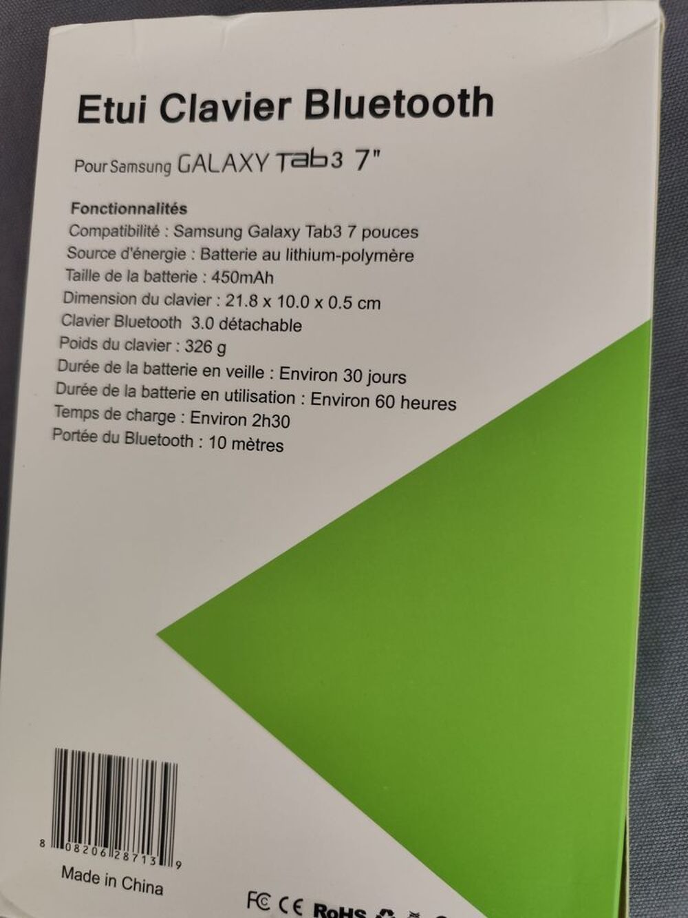 Tablette Samsung Galaxy Tab 3
Téléphones et tablettes
