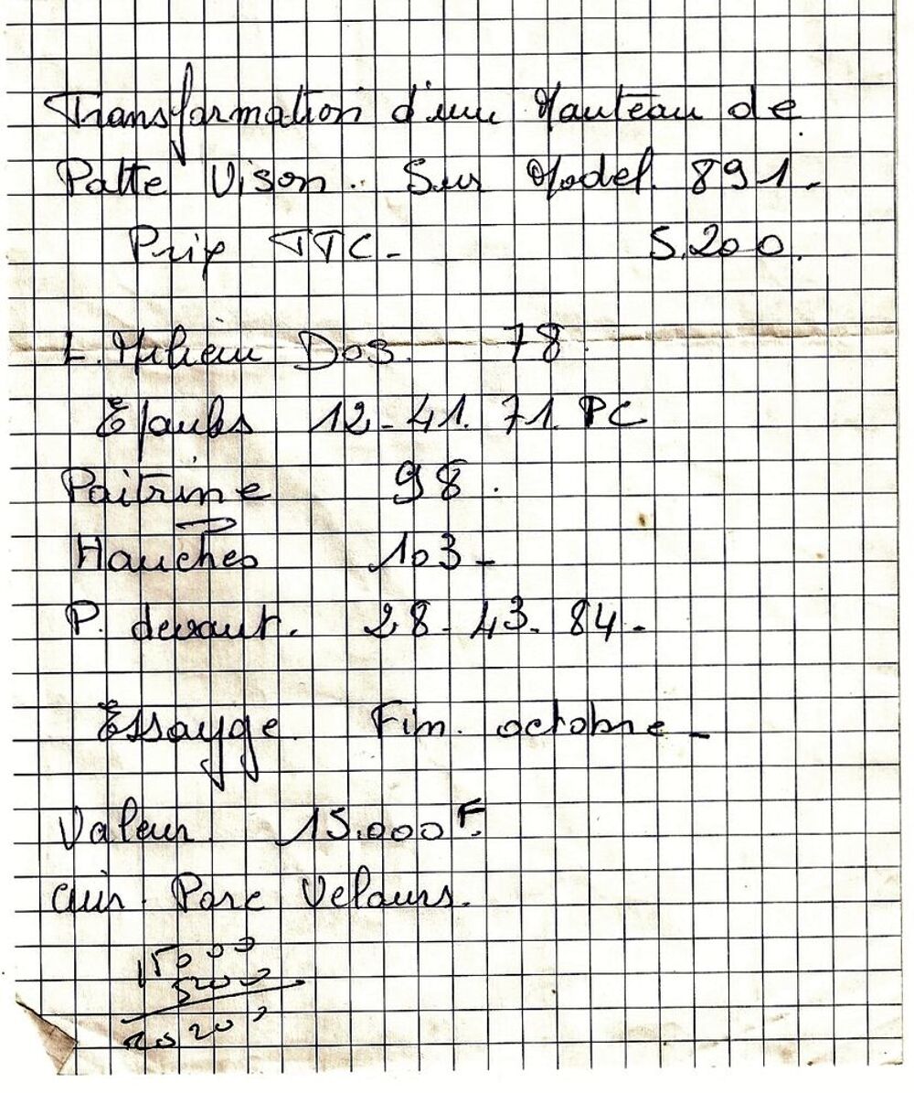 vison, transform&eacute; en 3/4 par un fourreur Vtements