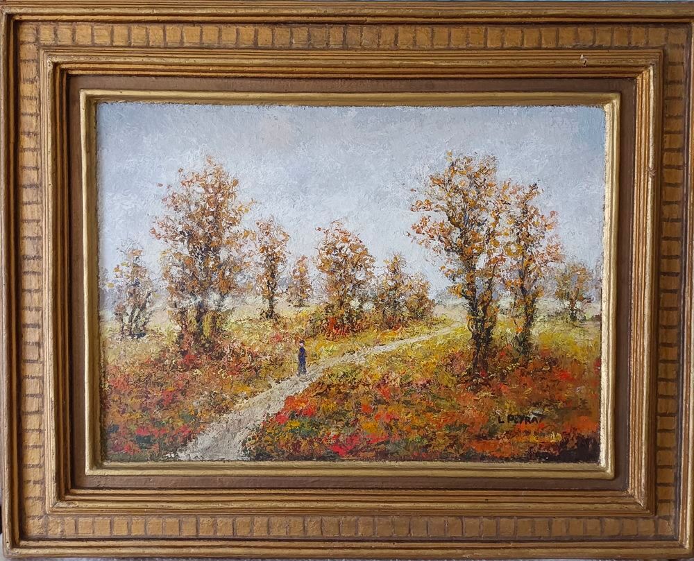 Tableau de Louis Peyrat - CHEMIN DANS LA LANDE Décoration