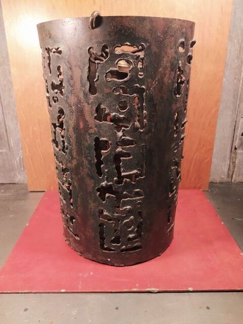 Ancienne Suspension Métal Art Brutaliste 1960-1970 150 Loches (37)