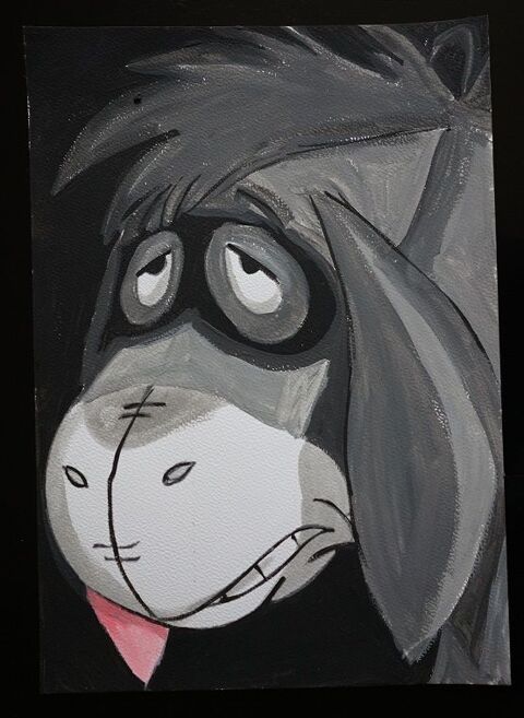 bl - peinture - bourriquet - winnie l'ourson - sur papier aq 4 Foug�res (35)