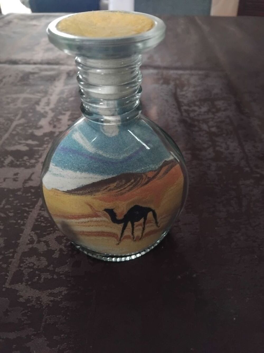 Vase contenant du sable Décoration