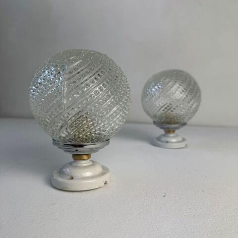 PAIRE D'ANCIENNES APPLIQUES RONDES VINTAGE
140 Lille (59)