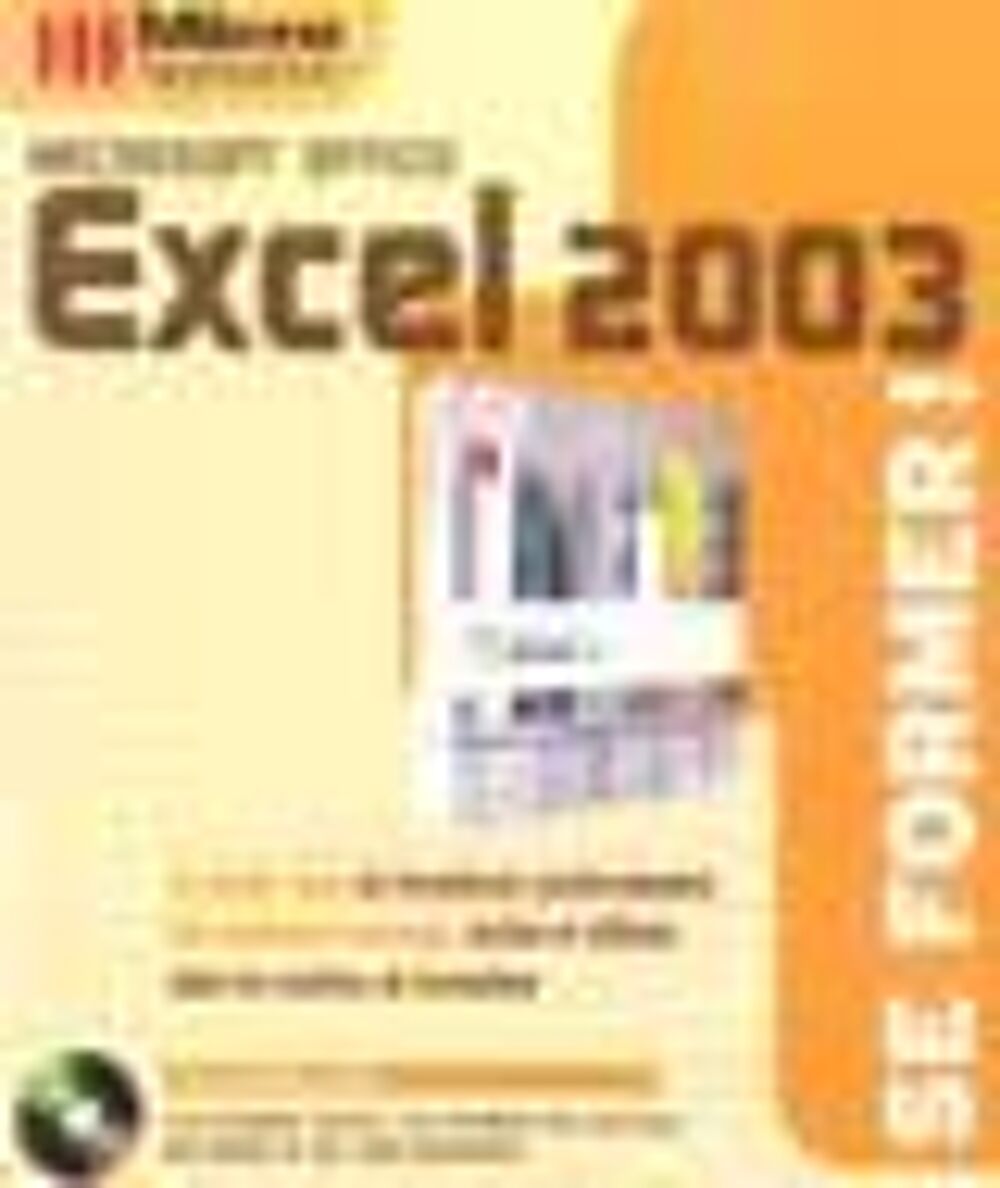 Livre Excel 2003 avec cd se former Livres et BD