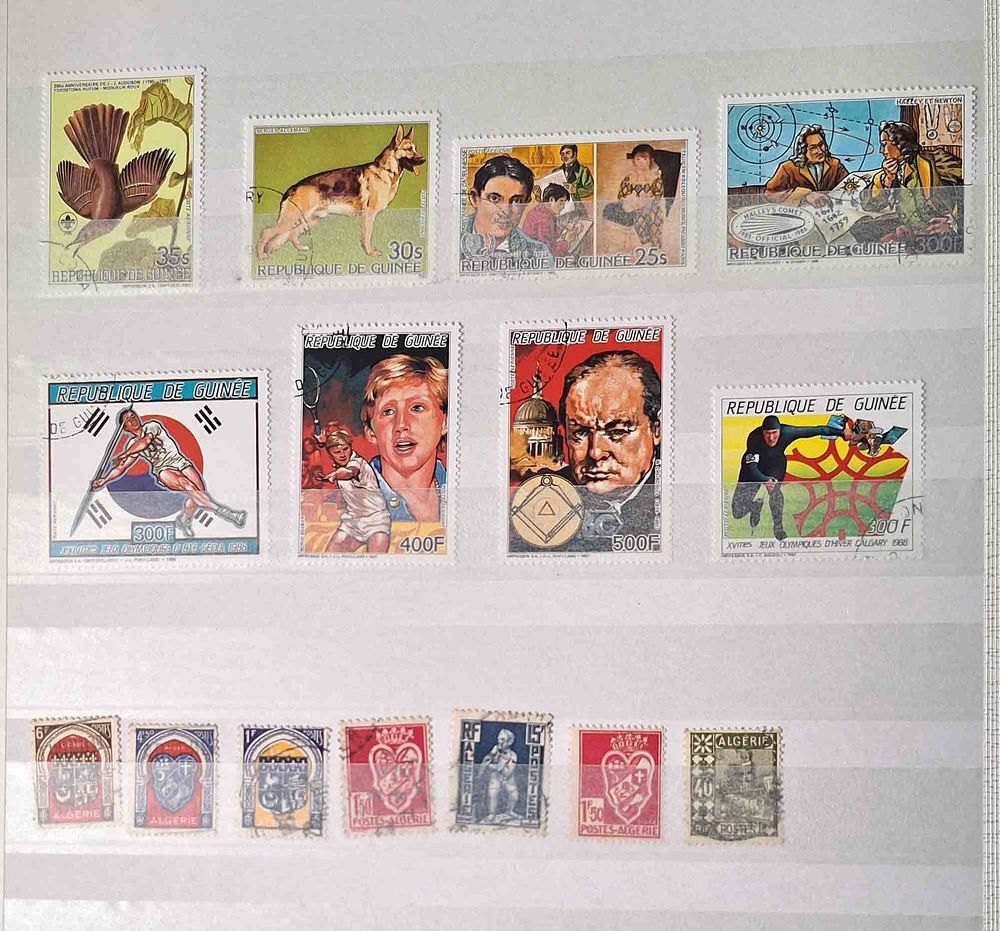 S&eacute;rie de timbres de collection de Guin&eacute;e bis 