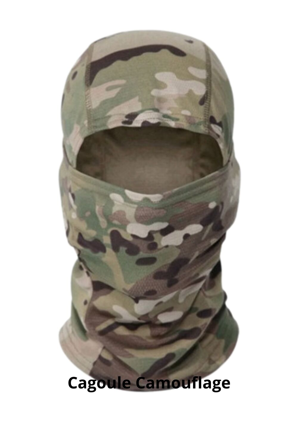 Cagoule camouflage neuve - Taille unique, 100% polyester Vêtements
