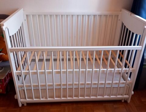 Lit bb  bascule avec sommier rglable + tiroir de rangt 130 Nanterre (92)