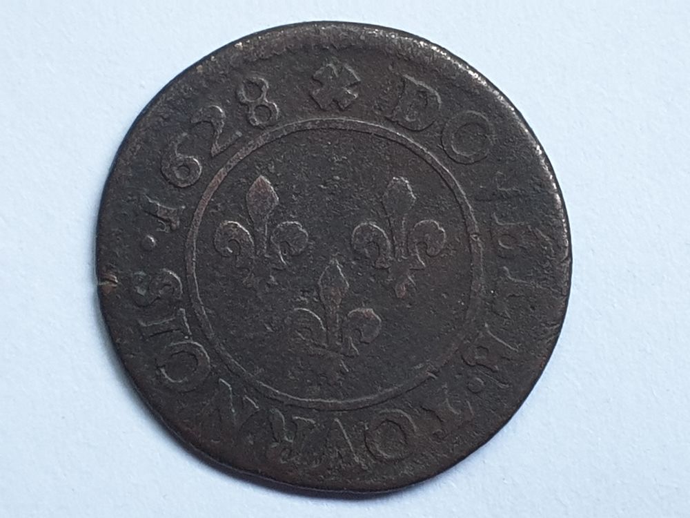 Monnaie Louis XIII le juste 1628 D 