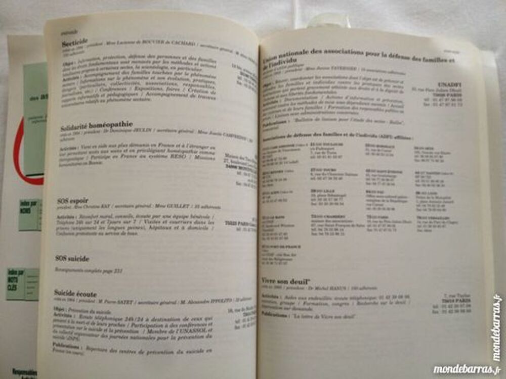 Annuaire associations de sant&eacute; Bayer Livres et BD